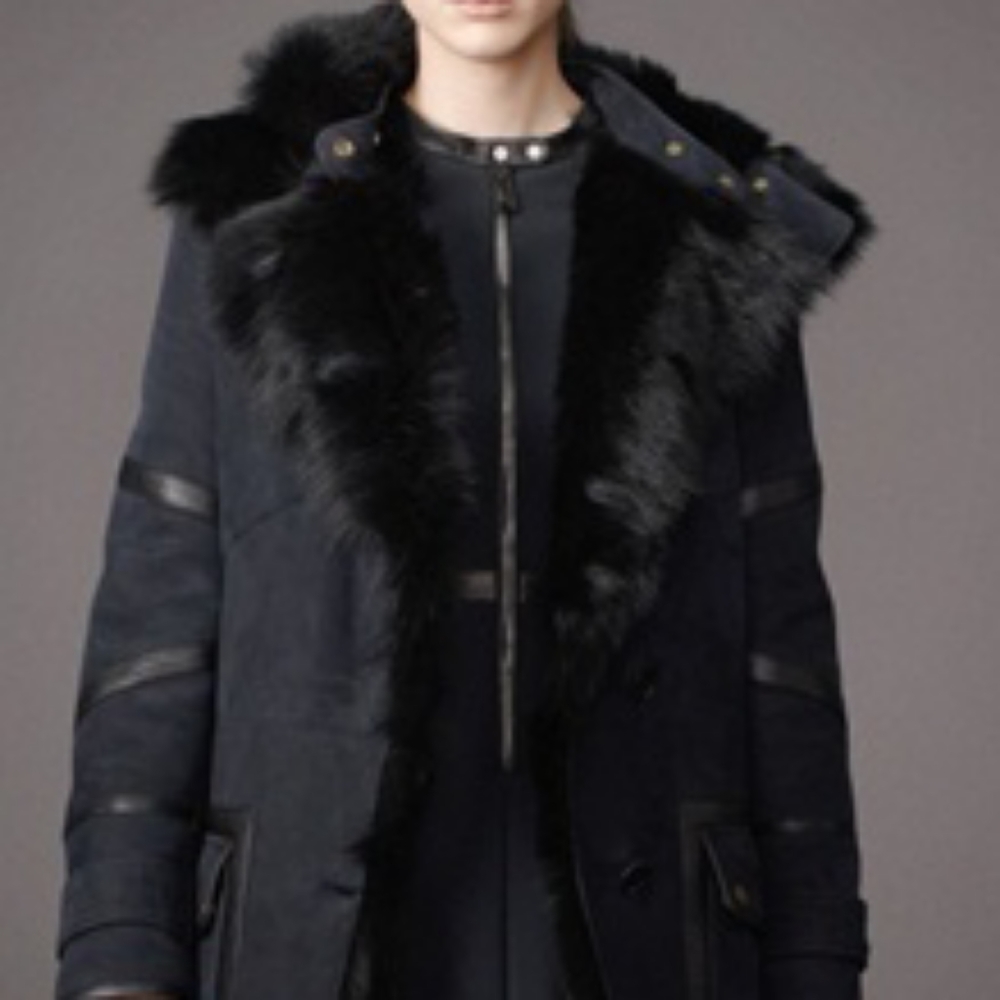 Authentic Belstaff Toscana Shearling Aviator Coat US8 IT42 M